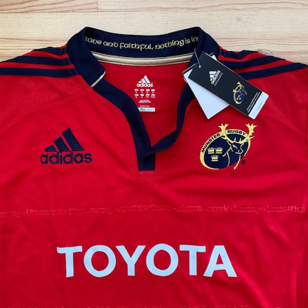 Munster Rugby 11/12 Home Model SS Jersey/Shirt(XL)College Red - Picture 2 of 3